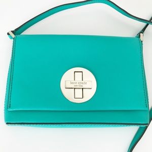 Kate Spade Newberry Lane Sally Saffiano Leather Crossbody Bag Turn Lock Pocket